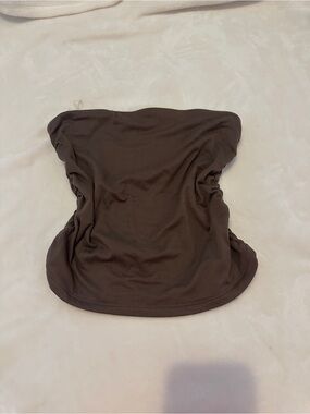 FADED ROSE Olive Brown Strapless Tube Top